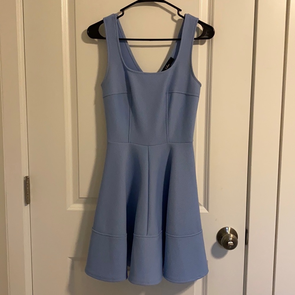 Lulu’s Home Before Daylight Periwinkle Dress